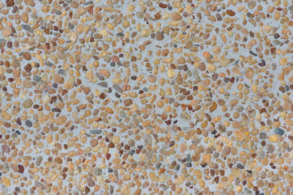 Exposed aggregate concrete surface Hamilton