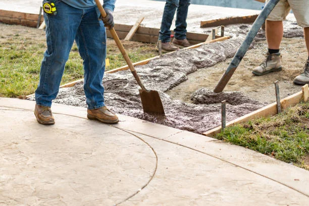 Concrete paving companies in Hamilton driveway project